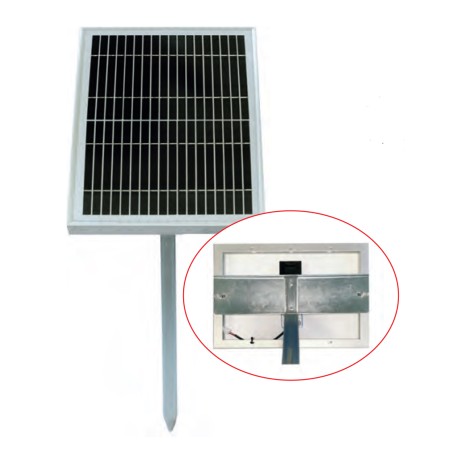 Pannello Solare 10W completo per fissaggio a Terra